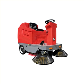 小型电动清扫车在钢筋加工厂的应用