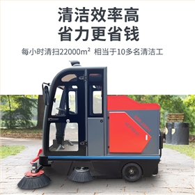 电动扫地车密闭吸尘设计，从源头解决清扫扬尘问题
