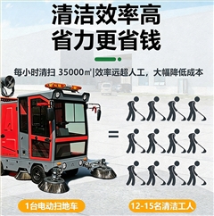 圣倍诺SUNBON2500AW全封闭雾炮高压冲洗驾驶式电动扫地车