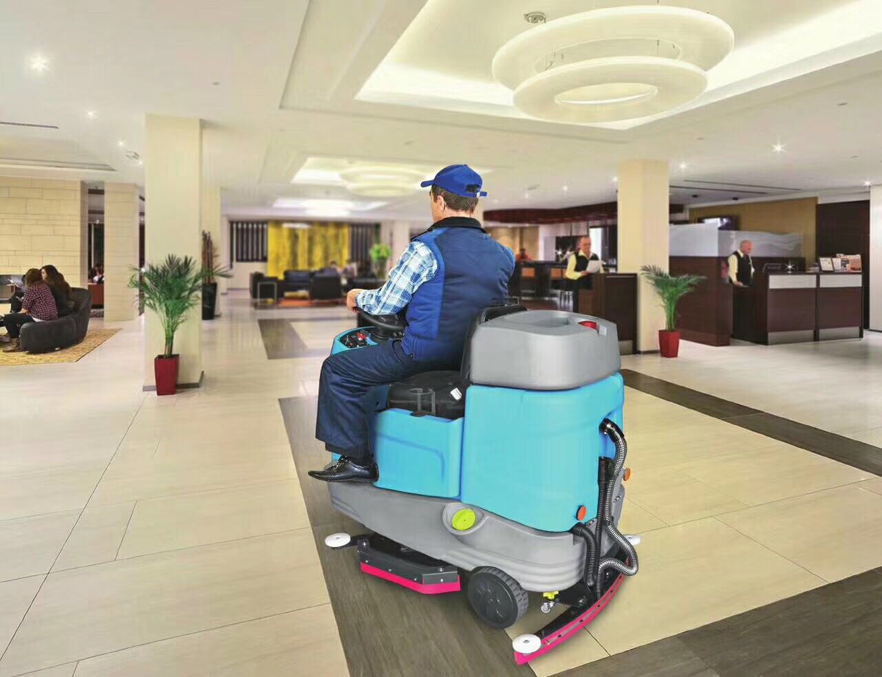 苏州某木业采购双盘驾驶式洗地机保洁