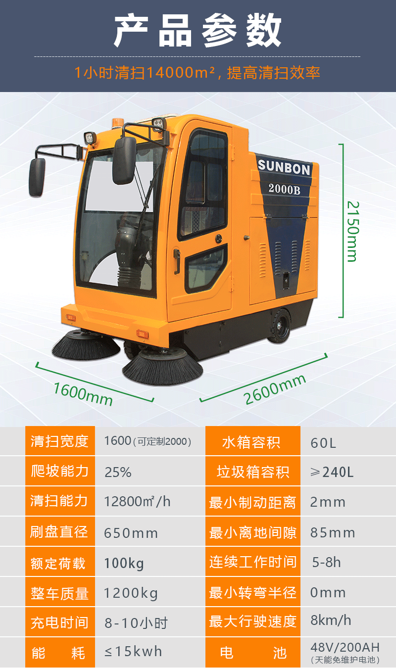 电动扫地车2000B型