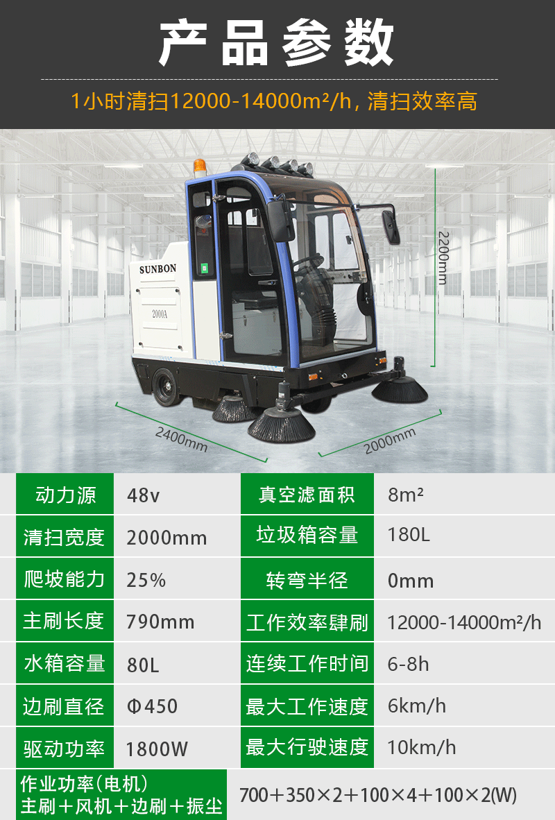 路面清扫车2000A型