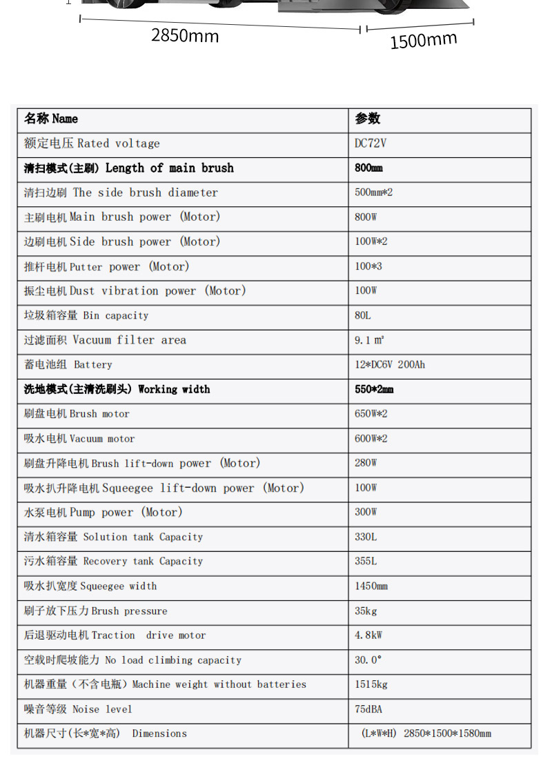 圣倍诺驾驶式大型洗扫一体机【扫地+洗地】详情_10