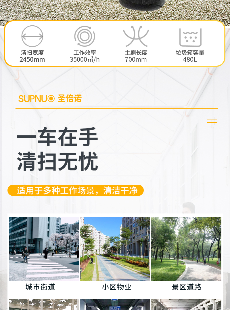 圣倍诺SUNBON2450AW全封闭双垃圾桶纯吸扫地车雾炮高压冲洗驾驶式电动扫地机详情_02