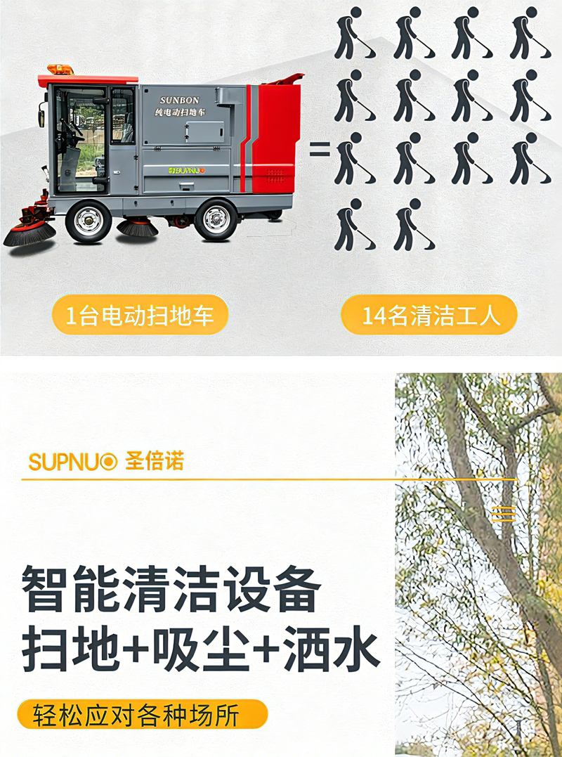 圣倍诺SUNBON2450AW全封闭双垃圾桶纯吸扫地车雾炮高压冲洗驾驶式电动扫地机详情_04